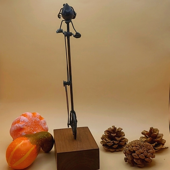 Vintage Greg and Jeff Quayle original flea unicycle sculpture - Picture 3 of 13